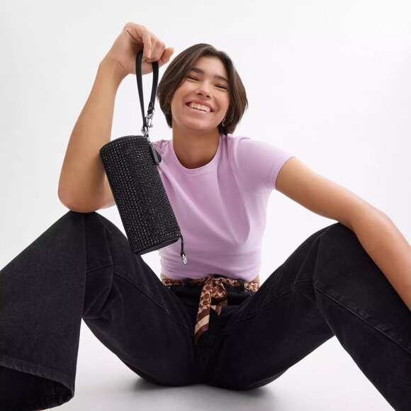 Nolita Barrel Bag  Crystal fabric and smooth leather NWT -  CX208 - Picture 10 of 10